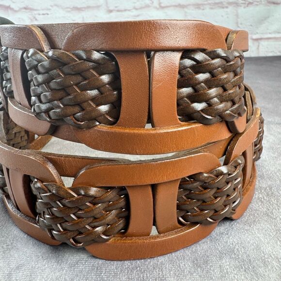 Levi\'s Brown Woven Leather Belt main image 6